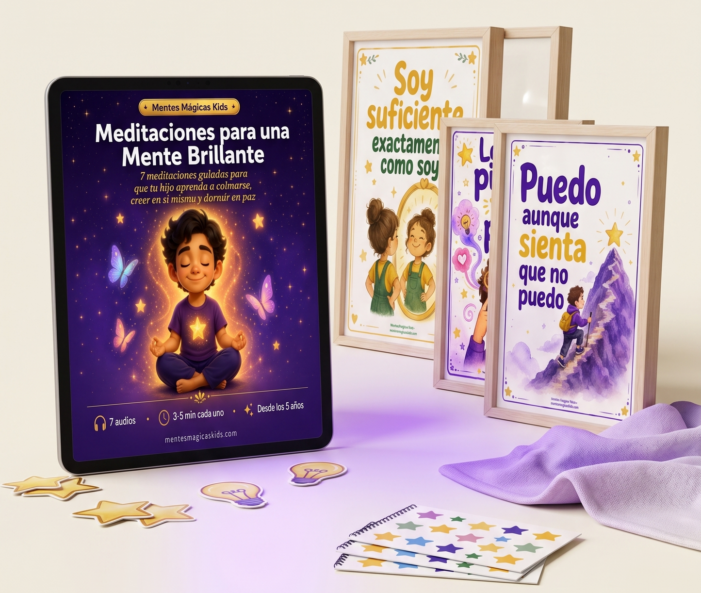 Kit Ambiente Mágico - 7 meditaciones guiadas + 5 láminas imprimibles